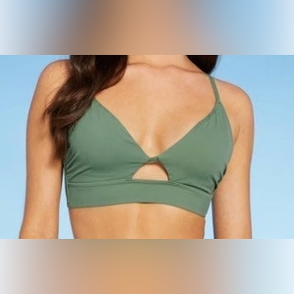 Shade & Shore Olive Green Cutout Bikini Set